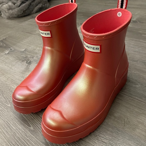 Hunter Shoes - Holographic Short Hunter Boots